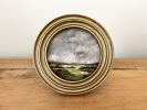 Round Landscape Art Print in Vintage Style | Prints in Paintings by Melissa Mary Jenkins Art. Item composed of paper compatible with contemporary and country & farmhouse style