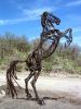 Basalt Stallion | Public Sculptures by Wendy Klemperer Art Inc. Item composed of steel