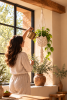 Macrame Plant Hanger | (Fits 8-14 inch pots) | Plants & Landscape by macramestories. Item made of cotton works with boho & country & farmhouse style