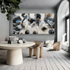 'Glacier II | Paintings by Christina Twomey Art + Design. Item composed of birch wood & bronze compatible with minimalism and contemporary style
