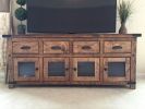 MODEL 1107 - Custom Media Entertainment Center | Media Console in Storage by Limitless Woodworking. Item composed of maple wood in mid century modern or contemporary style