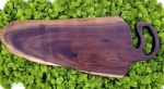 Live Edge Black Walnut Cutting Board | Serving Board in Serveware by Carlberg Design. Item made of walnut works with minimalism style