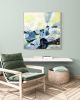 First morning light on the cliff | Oil And Acrylic Painting in Paintings by Cristina Dalla Valentina. Item composed of canvas in contemporary style