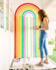 Modern Rainbow Mural | Murals by Stefanie Bales Fine Art | Wee Gather in San Diego. Item composed of synthetic