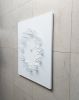 Mocap "white/white" Illusionistic Wall Clock | Decorative Objects by JAN PAUL. Item composed of wood and metal in mid century modern or contemporary style