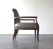 Gianni Art Deco Style Leather Lounge Armchair by Costantini | Lounge Chair in Chairs by Costantini Design. Item composed of wood and fabric