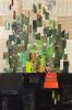 Color Field III Green | Collage in Paintings by Glen Gauthier. Item composed of canvas and paper in mid century modern or contemporary style