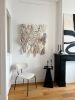 Neutral Textile Wall Sculpture Soft Fiber Art Decor | Tapestry in Wall Hangings by Anna Baranova Art. Item made of cotton with fiber works with contemporary & modern style