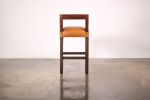 Ecco Stool from Costantini, Bar or Counter Height | Accent Chair in Chairs by Costantini Design. Item made of walnut & fabric