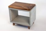 Dwarf Edge | End Table in Tables by Curly Woods. Item composed of oak wood and concrete in contemporary or modern style
