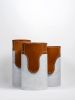 Profili - grande | Jar in Vessels & Containers by gumdesign. Item made of marble & leather compatible with contemporary style