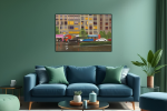 Rainy DC - Vibrant Giclée Print | Prints in Paintings by Michelle Keib Art. Item made of paper