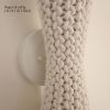 French Weave Crown Sconce | Top and Bottom Wall Lighting | Sconces by Light and Fiber. Item composed of cotton and metal in boho or contemporary style