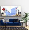 Cadillac Dreams, No. 1 - 2 | Oil And Acrylic Painting in Paintings by Ravi Raman - RTunes68. Item made of canvas works with mid century modern style