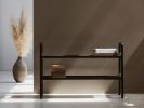 Mid century modern entryway bench | Benches & Ottomans by Plywood Project. Item made of birch wood compatible with minimalism and mid century modern style