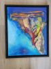 "Netz" | Mixed Media by Merima Art. Item composed of canvas & paper compatible with contemporary and mediterranean style