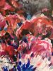 Urban Pansies | Oil And Acrylic Painting in Paintings by Judy Century Art. Item made of synthetic