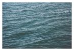 "Deep," Ocean photograph in cool blue tones | Photography by Daylight Dreams Editions. Item composed of cotton & paper compatible with minimalism and contemporary style
