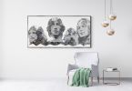 THE WALL PINK FLOYD | Oil And Acrylic Painting in Paintings by Virginie SCHROEDER. Item made of canvas with synthetic works with art deco style