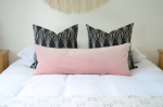 Pillows | Pillows by velvet + linen. Item made of cotton