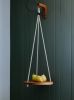La Volante - Hanging Tray | Plant Hanger in Plants & Landscape by Le Tenon et la Mortaise. Item composed of oak wood & cotton compatible with boho and minimalism style