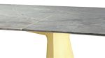 Aaron Dining Table | Tables by Douglas Design Studio. Item composed of bronze and stone