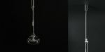 Art Deco inspired Pendant Lamp with Weight | Pendants by Szostak Atelier. Item composed of cotton & metal compatible with mid century modern and art deco style