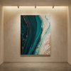 Continental Dropoff — Abstract Oceanic Canvas Art | Prints in Paintings by Alpenglow Workshop. Item composed of canvas compatible with contemporary and coastal style