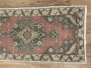Hand-woven Turkish Rug Doormat| 1.7 x 3.2 | Small Rug in Rugs by Wool and Rug. Item composed of wool in boho or contemporary style
