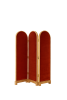 Cinnamon Velvet Upholstered Solid Wood Room Divider | Decorative Objects by ALPAQ STUDIO. Item composed of wood in mid century modern or contemporary style