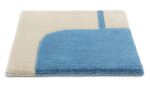 Rug Bora Bora Heat Hand-knotted Abstract Blue Wool | Area Rug in Rugs by Atelier Tapis Rouge. Item made of wool compatible with minimalism and contemporary style