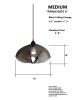 Pendant Light Parachute II Medium Steel Wire Mesh 18h x 10w | Pendants by Anne Lindsay Studio. Item composed of steel compatible with contemporary and industrial style