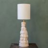 Alice in Wonderland handshaped ceramic lamp base | Table Lamp in Lamps by Ingrid Vermulst by Studio Wild Orange. Item made of stoneware works with boho & contemporary style