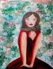 Isabella | Oil And Acrylic Painting in Paintings by Elena Parau. Item composed of canvas in boho or country & farmhouse style