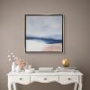 Coastal View I- Framed Original Painting on Canvas 24"x24" | Oil And Acrylic Painting in Paintings by 330art. Item composed of canvas and synthetic in contemporary or country & farmhouse style