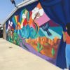 Wall Mural | Street Murals by Mindful Murals | Lewis Middle School in San Diego. Item composed of synthetic