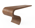 Enso Desk In Walnut Wood by Neal Aronowitz | Tables by Neal Aronowitz. Item composed of walnut in minimalism or contemporary style