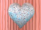 Teal Heart 4363 | Prints in Paintings by Petra Trimmel. Item made of canvas & metal