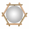Regent Mirror | Decorative Objects by Sand & Iron. Item composed of oak wood and steel in mid century modern or contemporary style