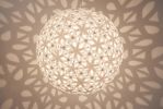 Lattice Light Ball White 80 | Chandeliers by ADAMLAMP. Item made of synthetic works with modern style