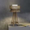 Lotus Table Lamp | Lamps by Mianzi. Item made of bamboo & linen