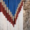 Symmetry N-01 | Macrame Wall Hanging in Wall Hangings by Dual Experimental Studio | Dido El Palmar in El Palmar de Vejer. Item made of cotton with fiber works with country & farmhouse & coastal style