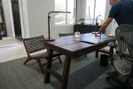 The Founder Desk | Tables by Wylie's Wood & Leather. Item composed of wood compatible with mid century modern and asian style