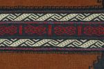 Vintage Sofreh Persian Kilim in Brown with Geometric Pattern | Area Rug in Rugs by Rug and Kilim