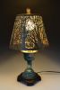 Table Lamp 126 porcelain, steel shade | Lamps by Ron Mello Studio Art. Item made of wood with linen