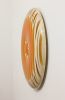 Long Shadow Series 26 (ash pale with orange sunset vertical) | Sculptures by Todd McCollister. Item composed of wood in contemporary or eclectic & maximalism style