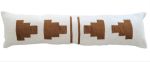 Edge Handwoven Extra Long Wool Lumbar Pillow | Cushion in Pillows by Mumo Toronto. Item composed of fabric