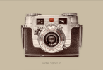Kodak Signet 35 camera | Photography by Rick Szczechowski Photography Inc.. Item made of paper works with modern style