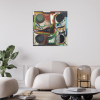 Geometric Abstract Oil Painting | Oil And Acrylic Painting in Paintings by Ethan Newman. Item composed of canvas and synthetic in boho or minimalism style