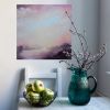 Evocation of the dawn - Warm abstract landscape painting | Oil And Acrylic Painting in Paintings by Jennifer Baker Fine Art. Item made of canvas works with contemporary style